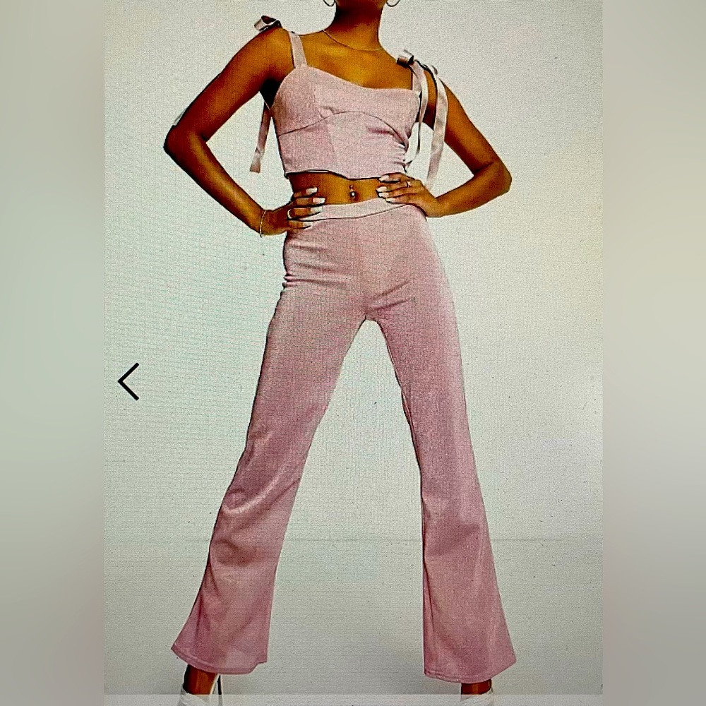 Two piece sheer pants set, 6petite (10uk)